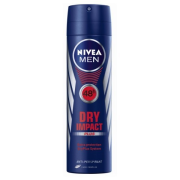 Nivea for Men Dry Impact, sprej antiperspirant pre mužov pre 48 hodinovú ochranu pred potením 150ml