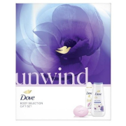 Dove Unvind dámska darčeková kazeta 375 ml + 90 g