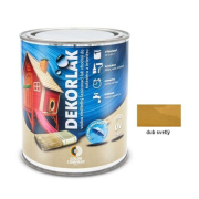 DEKORLAK Vodouriediteľný lazúrovací lak na dekoráciu a ochranu dreva, dub svetlý 0,7l