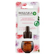 BOTANICA by Air Wick Exotická ruža a Africká pelargónia, náplň do elektrického osviežovača 19 ml