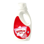 Bonux Rose 3v1, Prací gél na biele a stálofarebné prádlo 1365 ml = 21 praní