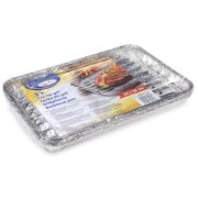 Tácka na gril (ALU) hranatá 340 x 220 mm, 5 ks