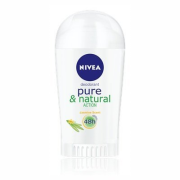 NIVEA Deodorant Pure & Natural Action, tuhý deodorant s vôňou jazmínu 40ml