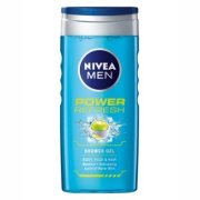 NIVEA for Men Power Refresh, sprchový gél s mentolom a mätou 250ml
