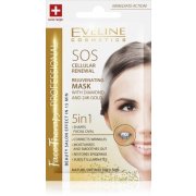 EVELINE SOS 5v1, omladzujúca maska s diamantmi a 24k zlatom 7 ml
