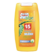 SUN Vital Opaľovacie mlieko s Aloe Vera, pre účinnú ochranu a hydratáciu, OF15 - stredná ochrana,