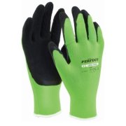 STALCO Rukavice polyesterové S-latex foam 10" Perfect, 1 pár