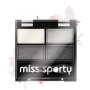MISS SPORTY Studio Color Quattro Eyeshadow, paletka očných tieňov 404 Smoky Black, 1ks