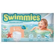 Swimmies detské kúpacie plienky veľkosť L 12-17 kg, 10 ks