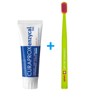 Curaprox Enzycal zubná pasta 75ml + zubná kefka 5460 ultra soft 1ks