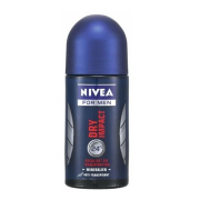 Nivea Deodorant Dry Impact, guličkový antiperrspirant pre mužov, s minerálmi 50ml