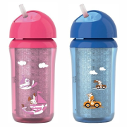 Philips AVENT hrnček termo IZO s mäkkou slamkou 12m+, 260 ml, 1 ks
