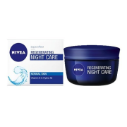 Nivea Visage Aqua Effect Regeneračný nočný krém, pre normálnu až zmieanú pleť, pre dokonalú