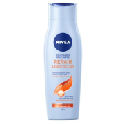 Nivea Hair Care Repair and Targeted Care, ošetrujúci šampón pre suché a polámané vlasy 250 ml