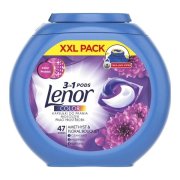 LENOR Amethyst & Floral Bouquet 3v1 Color, gélové kapsuly 47 praní