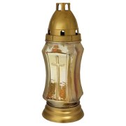 Náhrobný kahanec sklo 1001 zlatý 130g