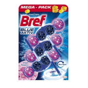 BREF WC Blue Aktiv Fresh Flower, wc blok 3 x 50 g
