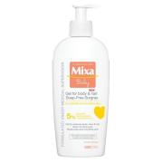 Mixa Baby Extra vyživujúci gel na telo a vlásky, bez obsahov mydla a parabénov 250ml