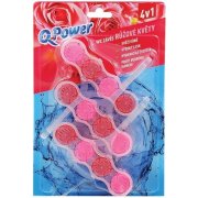 Q-Power WC blok Ružové kvety 3 ks