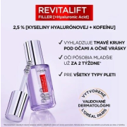 Loreal Paris Očné sérum Revitalift Filler [+Hyaluronic Acid + Caffeine], 20 ml