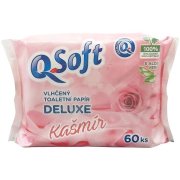 Q-Soft vlhčený toaletný papier Deluxe Kašmír 60 ks