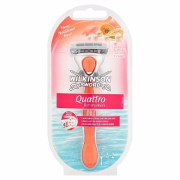 WILKINSON Sword Quattro strojček + náhradná hlavica 1 ks