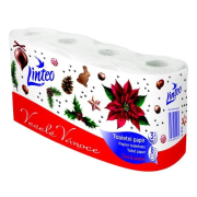LINTEO toaletný papier Vianočný 3 vrstvový, 8 ks