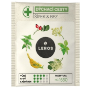 LEROS čaj DÝCHACIE CESTY, šípky & baza 15 g, 10 ks
