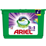 ARIEL Color, gelové kapsuly na farebné prádlo 14 pracích dávok