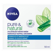 Nivea Pure & Natural, denný krém na normálnu a zmiešanú pleť 50ml