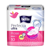 BELLA Perfekta Rose, Hygienické vložky s krídelkami, s príjemnou vôňou, 2mm, 10ks