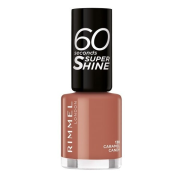 RIMMEL Super Shine 60 Seconds, lak na nehty 130 Caramel Candy, 8 ml