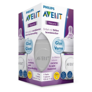 Philips AVENT fľaša Natural 2 Sklo, 120 ml