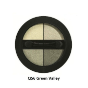 GOSH Quattro Eye Shadow, očné tiene Q56 Green Valley 3g