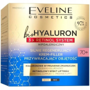 EVELINE bio HYALURON 3X RETINOL System 70+ silne regeneračný krém - výplň 50 ml