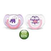 AVENT Sloník, ortodontický cumlík 6-18m 2ks