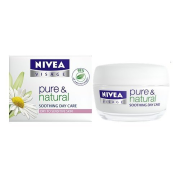 Nivea Visage Pure & Natural Upokojujúci denný krém, na suchú až citlivú pleť, pre dokonalú výživnú