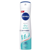 NIVEA Quick Dry Active Anti Transpirant, Sprej antiperspirant antibakteriálny 150ml