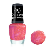 Dermacol lak na nechty s efektom 05 Red Sparkle 5 ml