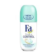 FA Soft & Control Fresh Jasmine Scent , guľočkový roll on pre 48 hodinovú ochranu pred potom 50ml