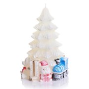 XMAS sviečka s darčekmi 95 x 150 mm, 1 ks