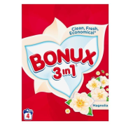Bonux Magnolia 3v1, Prací prášok pre biele a stálofarebné prádlo 300g = 4 prania