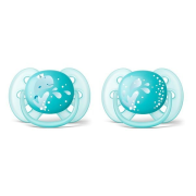 Philips Avent cumlík Ultrasoft obrázok 6-18m chlapec 2 ks