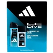 Adidas Ice Dive deo natural sprej 75 ml + sprchový gél 250 ml SET (M)