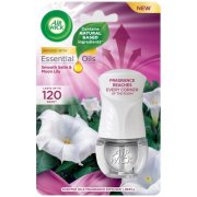 Air Wick Essential Oils - jemný satén a mesačná ľalia elektrický osviežovač vzduchu 19 ml