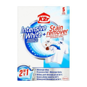 K2r Intensive White + Stain Remover, vrecúška s bieliacim efektom a odstraňovačom škvŕn 5 ks