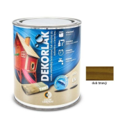 DEKORLAK Vodouriediteľný lazúrovací lak na dekoráciu a ochranu dreva, dub tmavý 0,7l