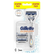 GILLETTE Skinguard Sensitive Holiaci strojček + 3 hlavice