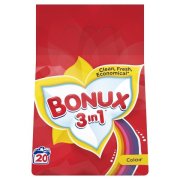 Bonux Color 3v1, Prací prášok 1,5 kg = 20 praní
