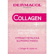 Dermacol Collagen Plus, vypínacia kolagénová zlupovacia maska 2 x 7,5 ml